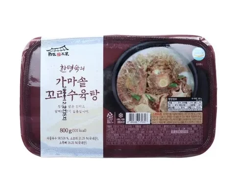 오늘의 핫딜 한명숙가마솥꼬리수육탕800g13팩 리뷰 비교