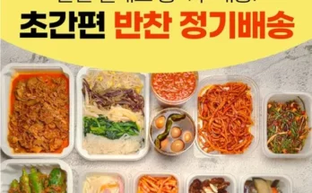 이번주 집밥수제반찬 장단점 후기